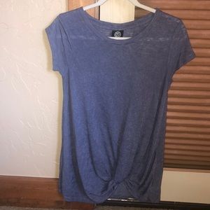 Bobeau Blue Knotted Tee XS